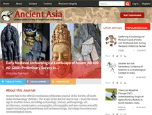 Tablet Screenshot of ancient-asia-journal.com